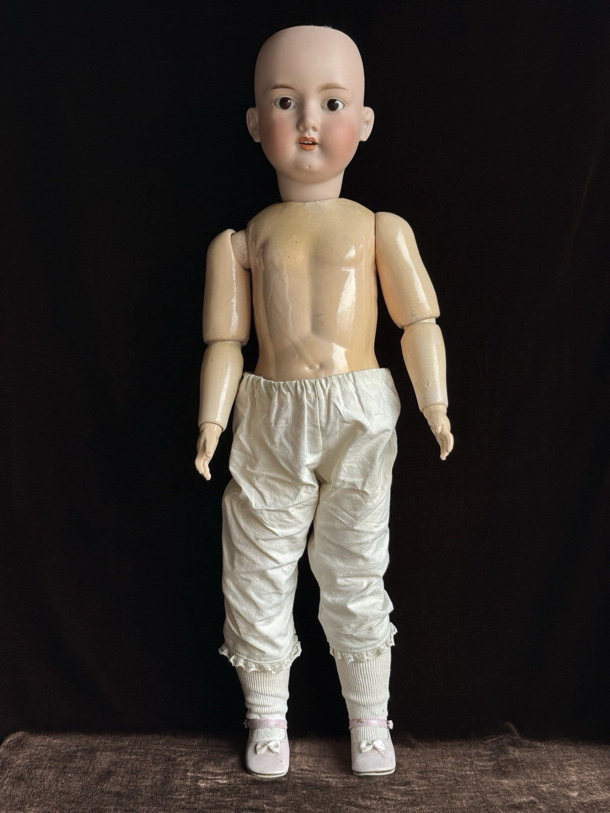 Antique German 28.5” Armand Marseille 390 Bisque Head Doll