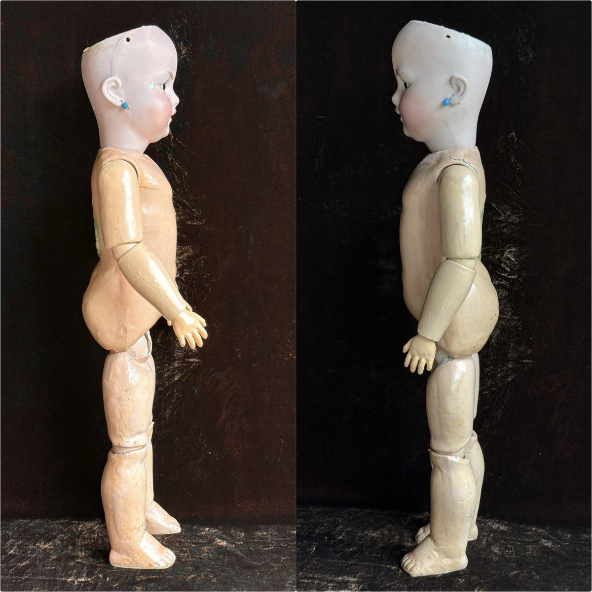 Rare Antique German 22” Simon Halbig Dep 1279 Bisque Head Doll