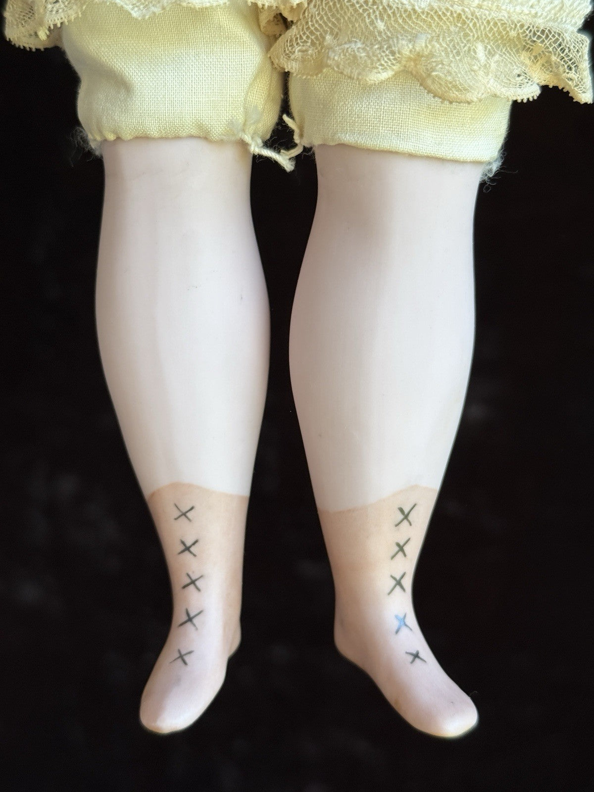 Rare Antique German 20” Wax Over Papier Mache Molded Hat Doll