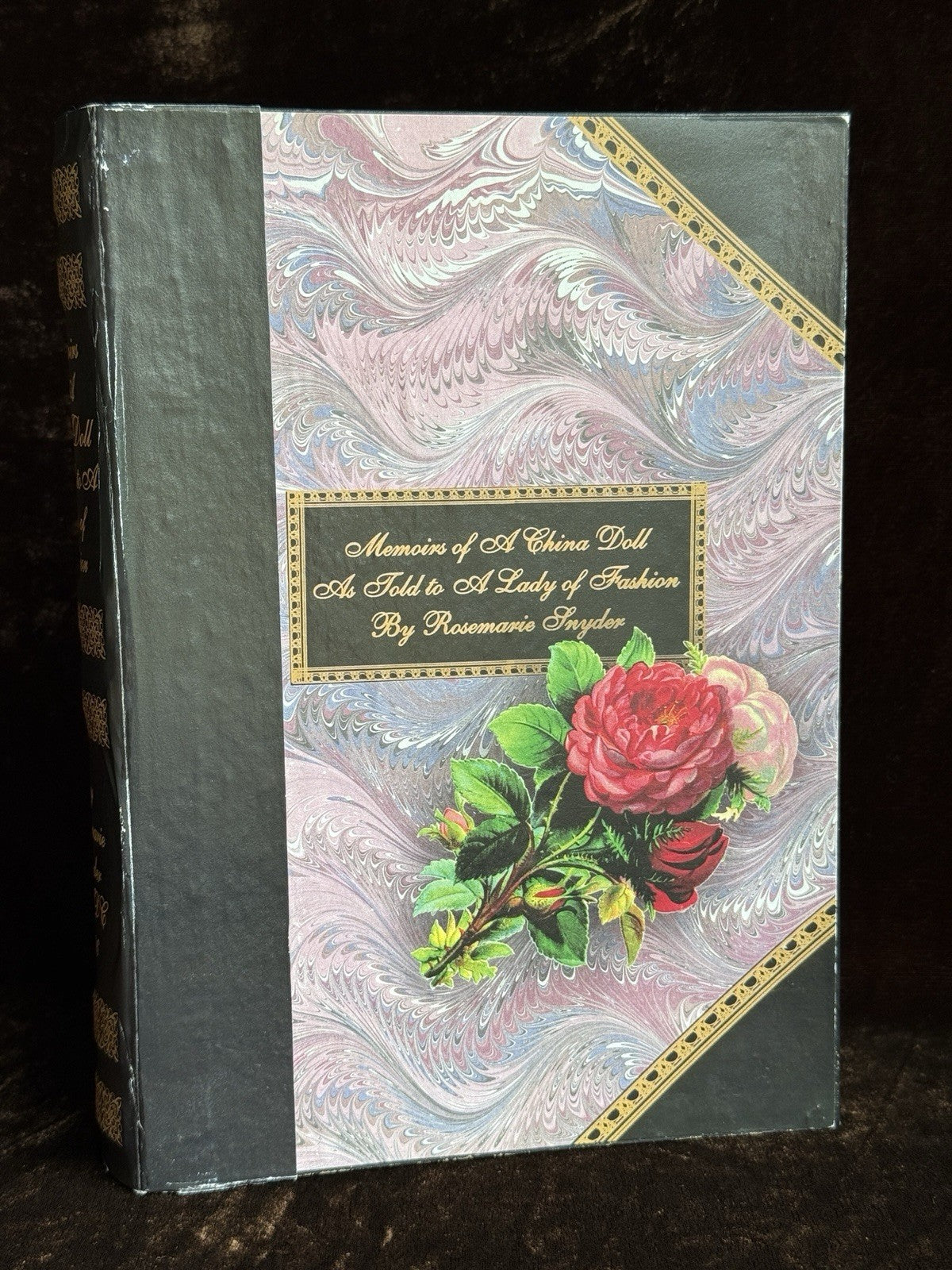 Miniature Porcelain Repro of China Doll by Rosemarie Snyder with Wardrobe Set