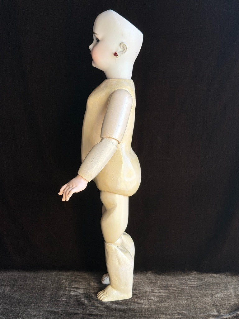 Antique German French 24” Tete Jumeau Simon Halbig Dep Bisque Head Doll