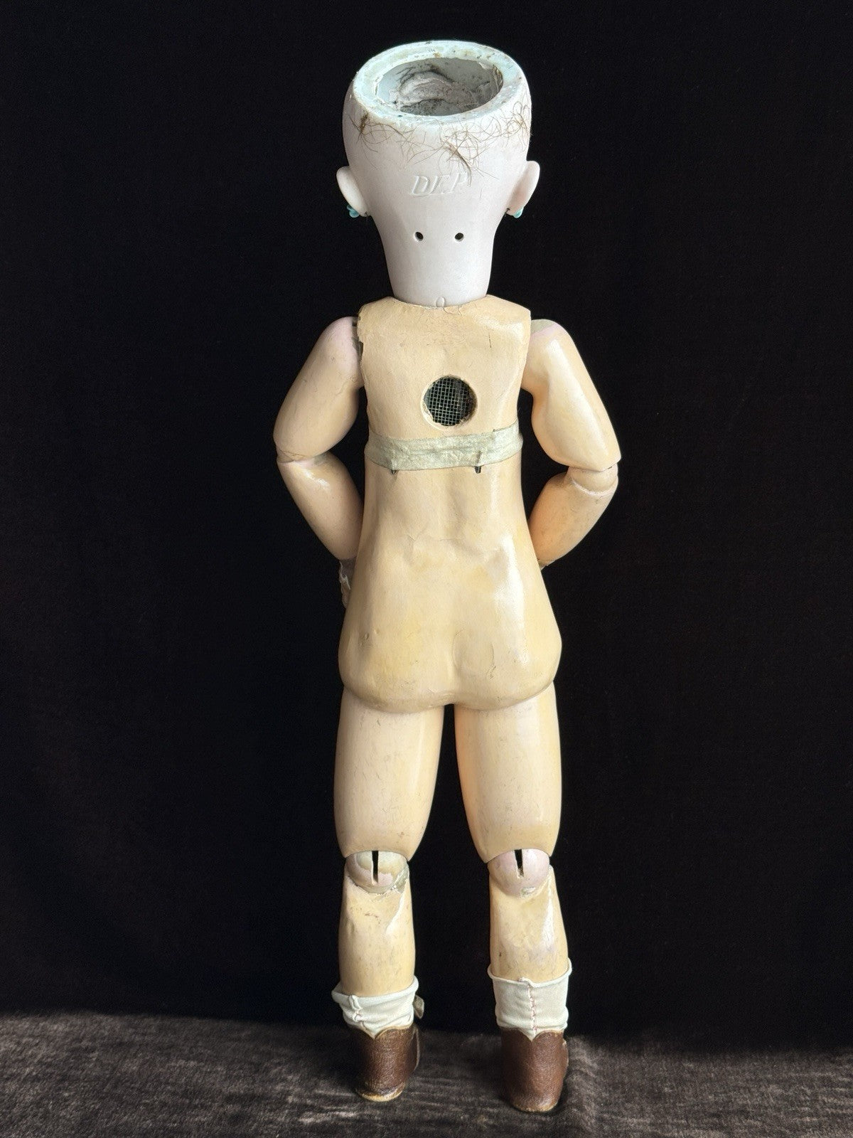 Antique German French 21.5” Tete Jumeau Simon Halbig Dep Bisque Head Doll