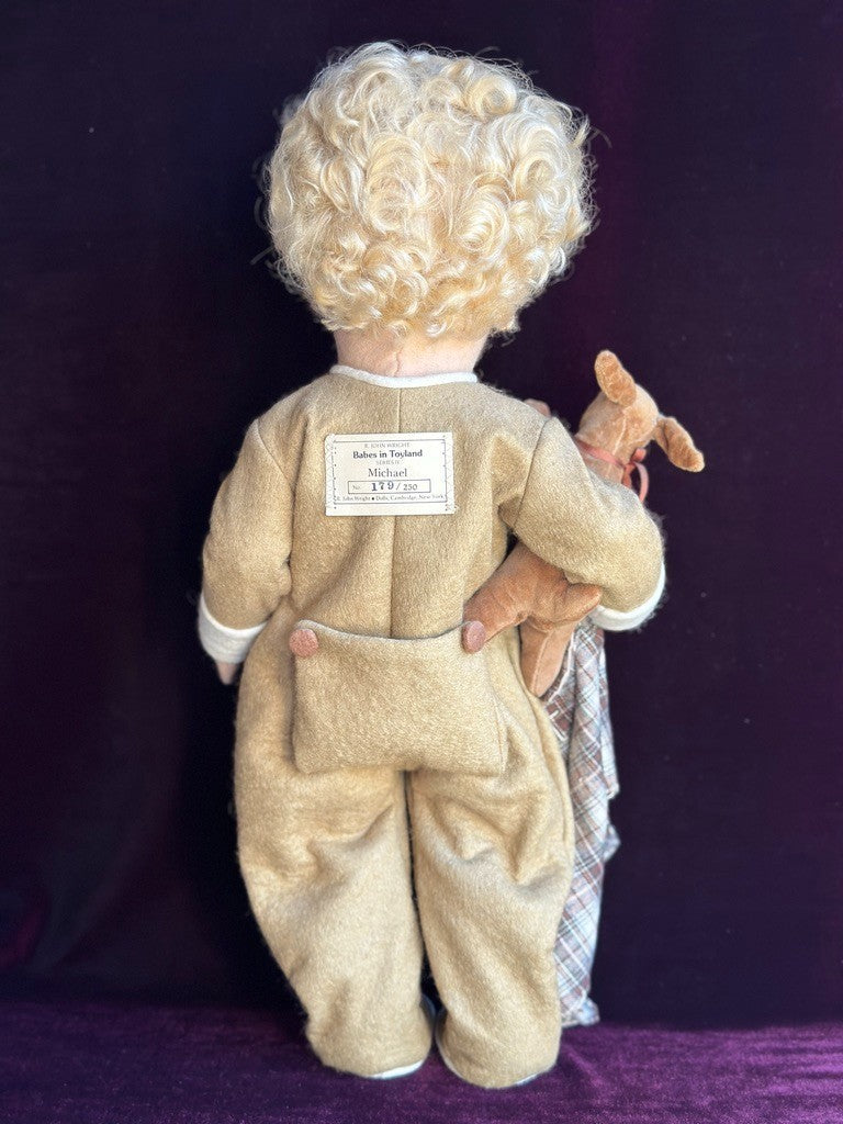 John Wright 17" Michael Babes in Toyland Series II Cloth Felt Doll LE 250 In Box