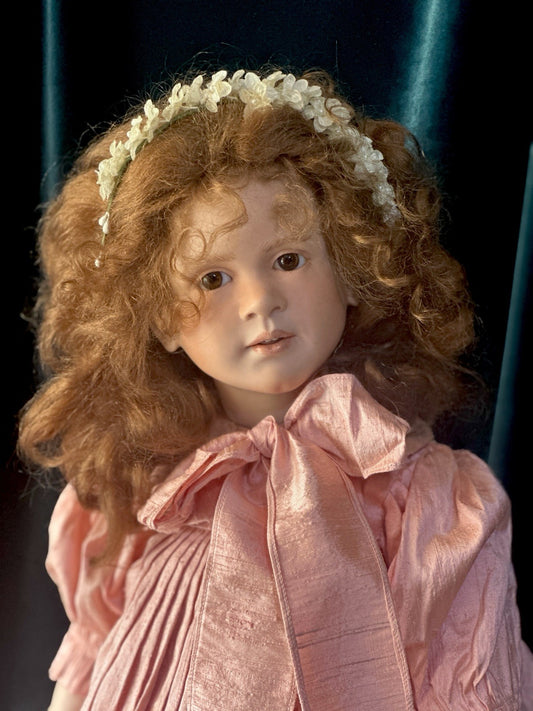 Collectible Artist 22” Porcelain Doll “Pauline” by Ruth Treffeisen LE 100 COA