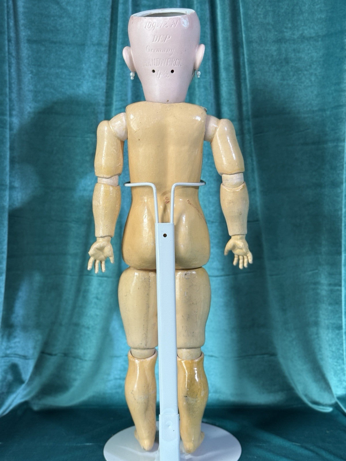 Antique German Heinrich  Handwerck Dep 109- 12N Bisque Head 24” Doll