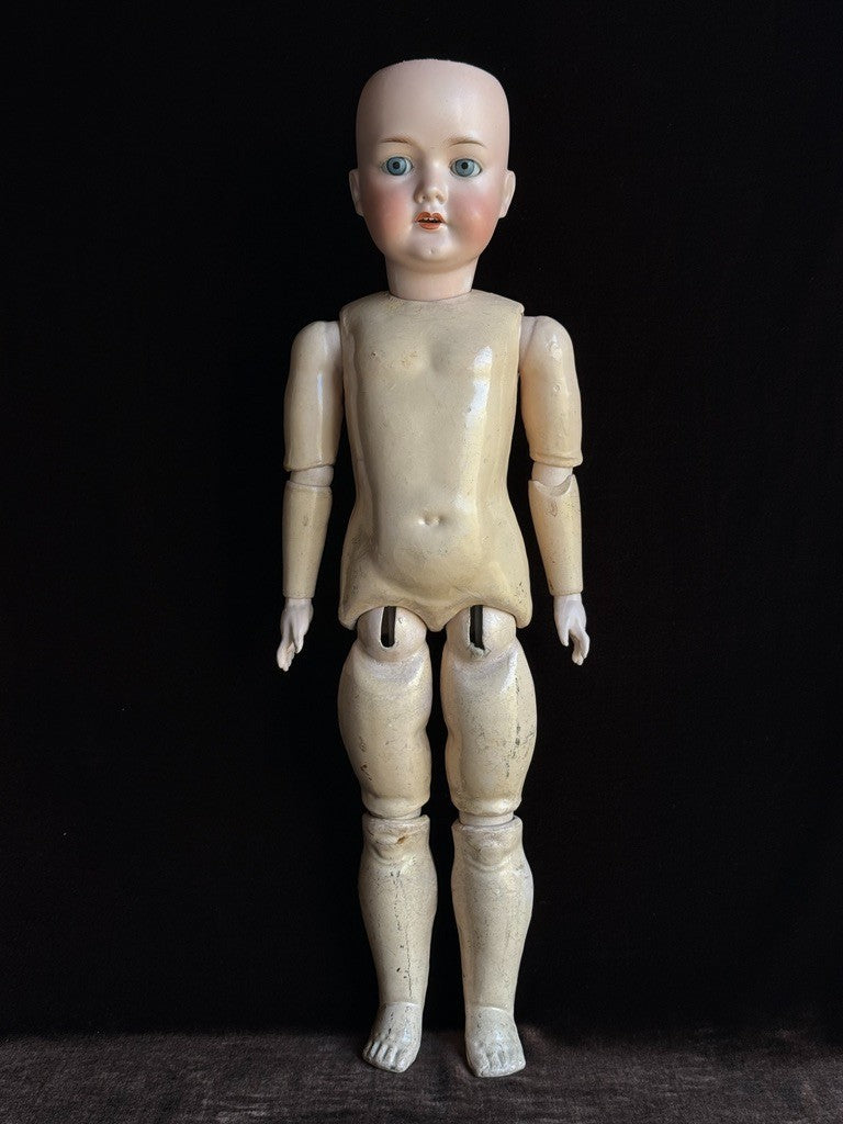 Antique German 24” C.M. Bergmann Waltershausen 1916 Bisque Head Doll