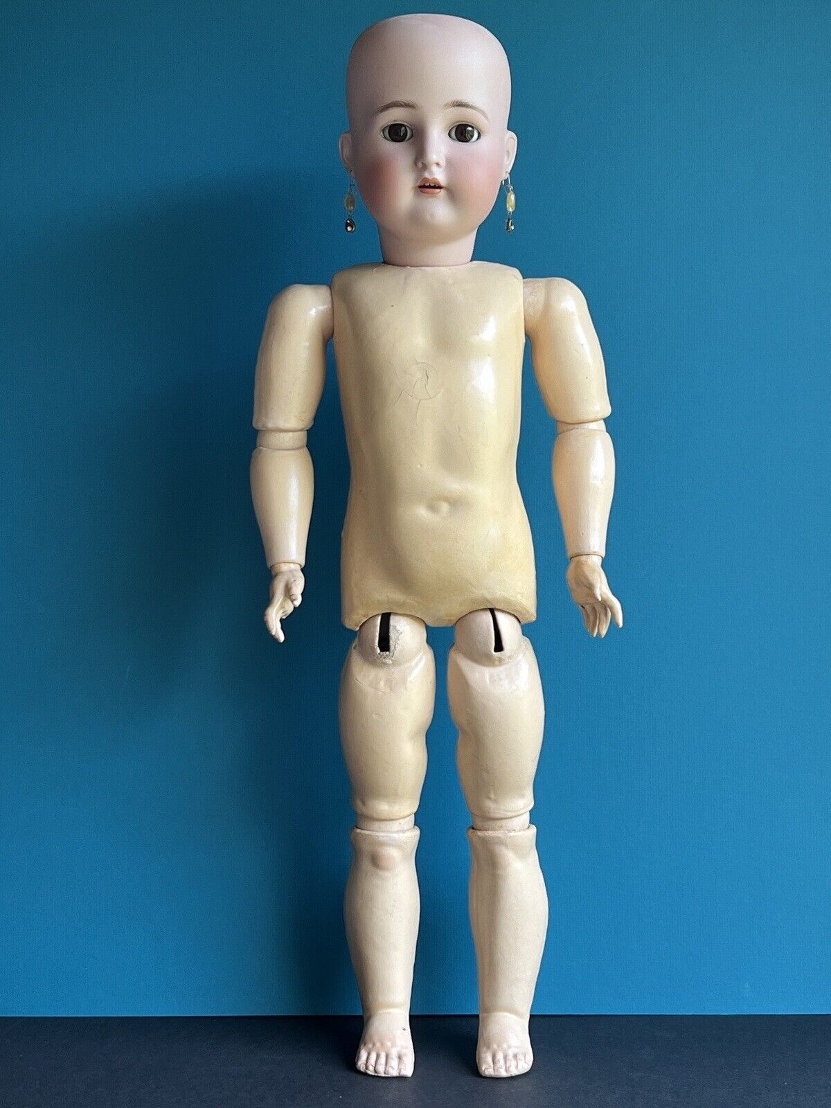 Antique German 28” Simon Halbig Kammer Reinhardt 76 Bisque Head Doll