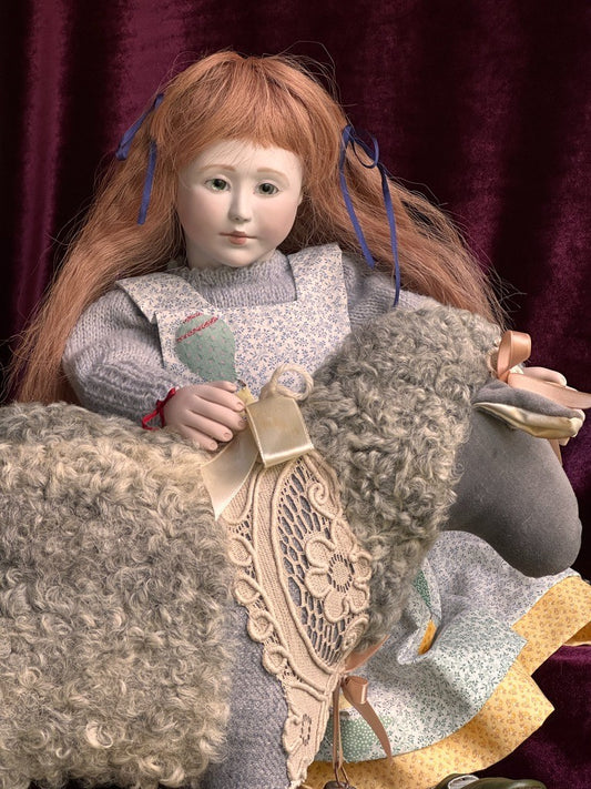Large Collectible 20" Wooden/Porcelain Lynne & Michael Roche Claudine LE Doll