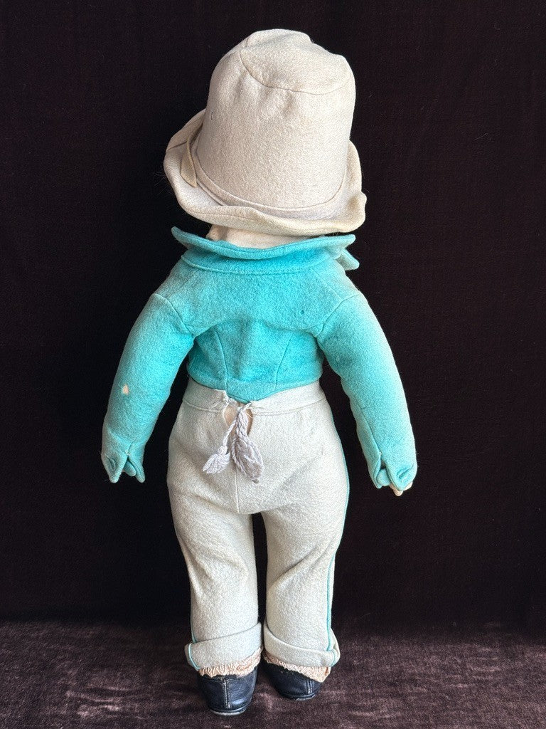 Large Vintage Italian 16” Lenci 300 Series Felt Gentleman Boy Doll