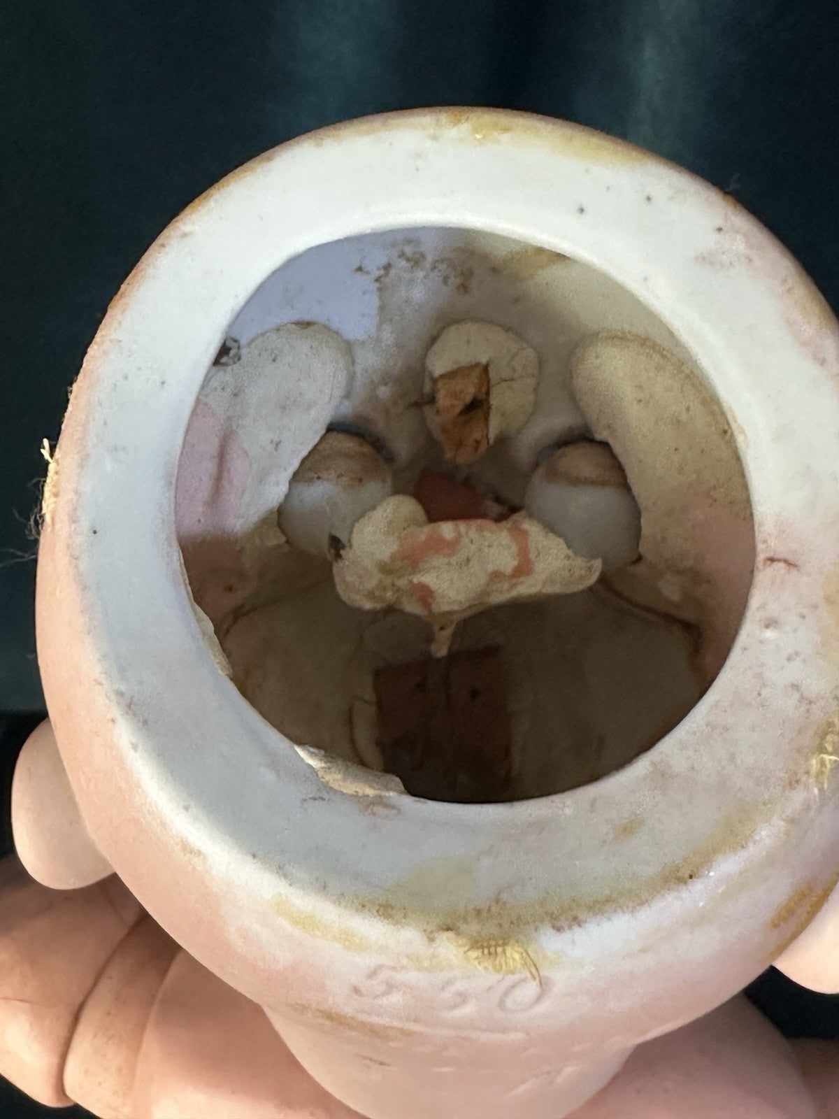 Antique German Simon Halbig Mold 550 20” Doll Bisque Head Composition Body