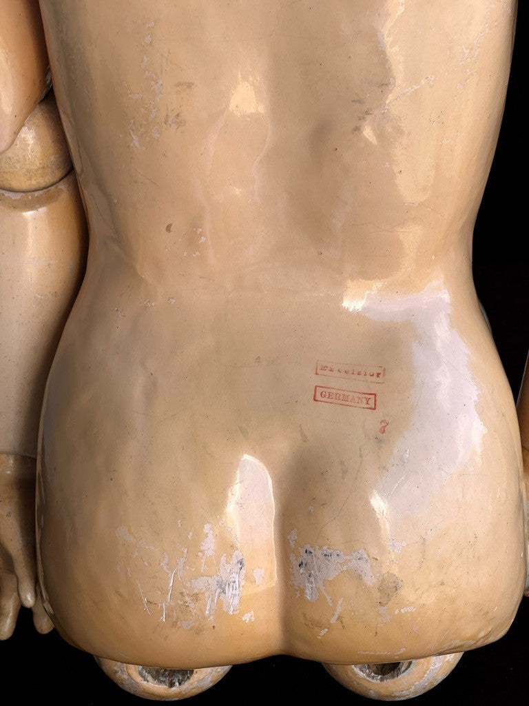 Large Antique German 31” Early Heinrich Handwerck 79 Bisque Head Doll