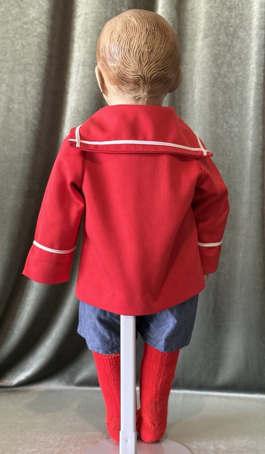 Antique American 1918 Butler Brothers 31” Carnival Boy Composition Doll