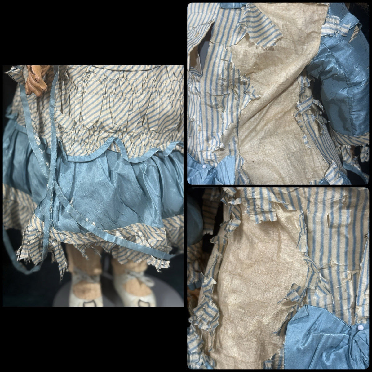 Antique French Tete JUMEAU 27” Doll Bisque Head Composition Body - Restored