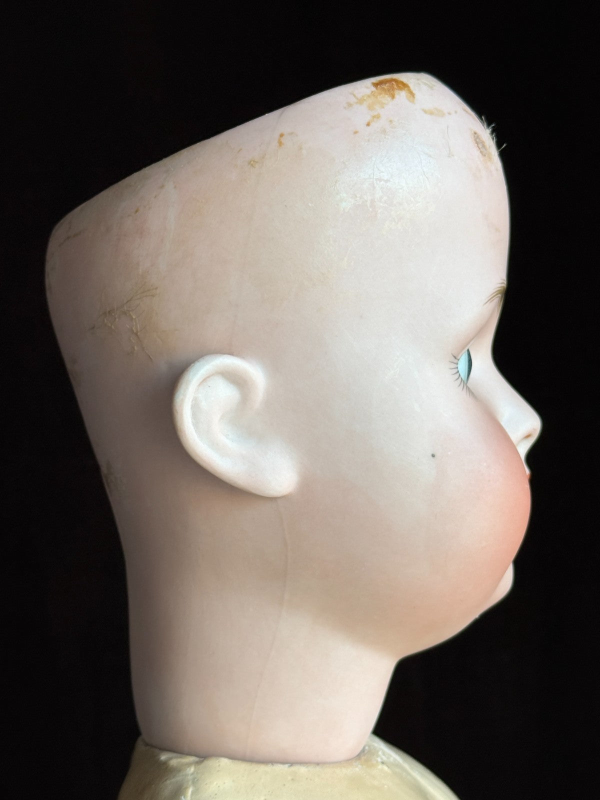 Antique German 26" Bruno Schmidt Bisque Head Doll