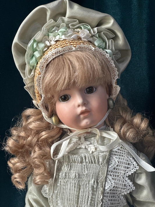 Vintage Artist Reproduction of Antique French Bru Jne 20” Doll Porcelain Head