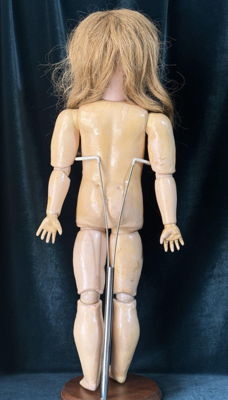 Antique German Karl Hartmann 25” Doll Bisque Head Composition Body