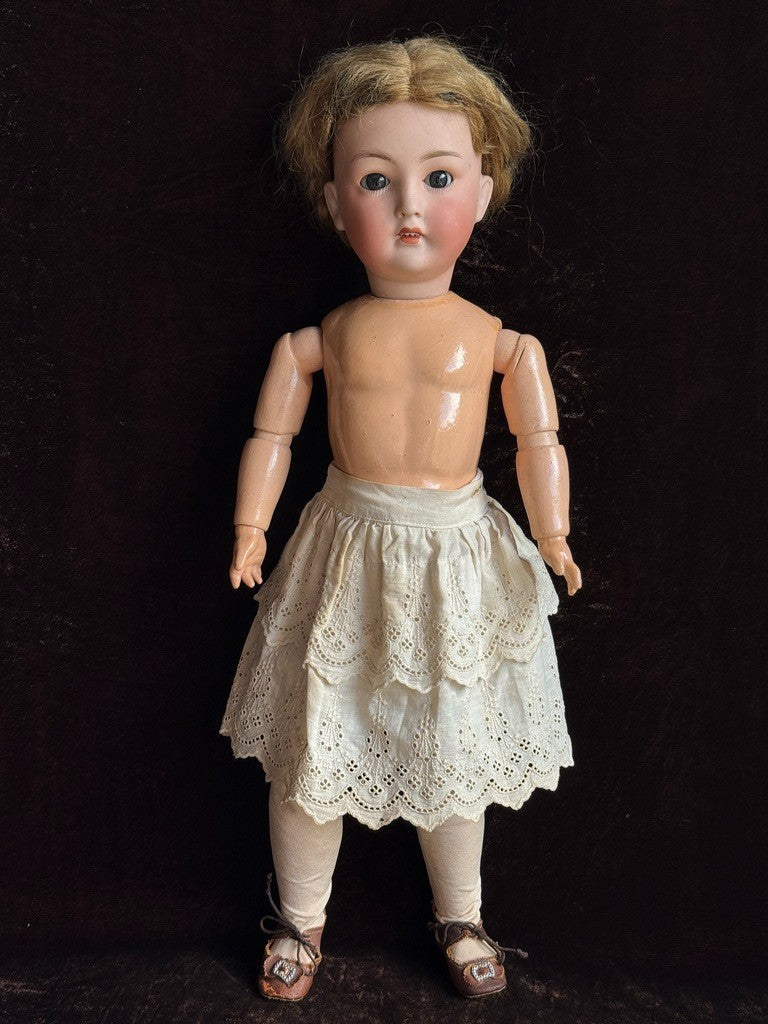 Antique German 18” Gebrüder Ohlhaver Revalo 10727 Bisque Head Doll