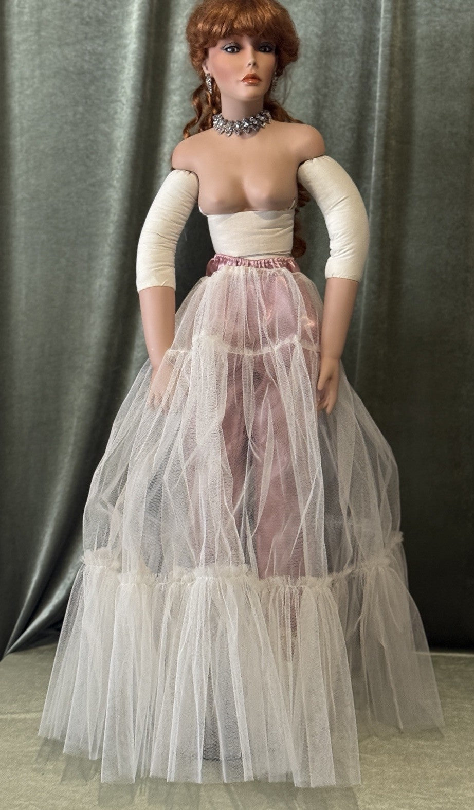 Collectible Large 42” Porcelain Doll “Stormy ” by Rustie LE 2500 COA/Xtra Outfit