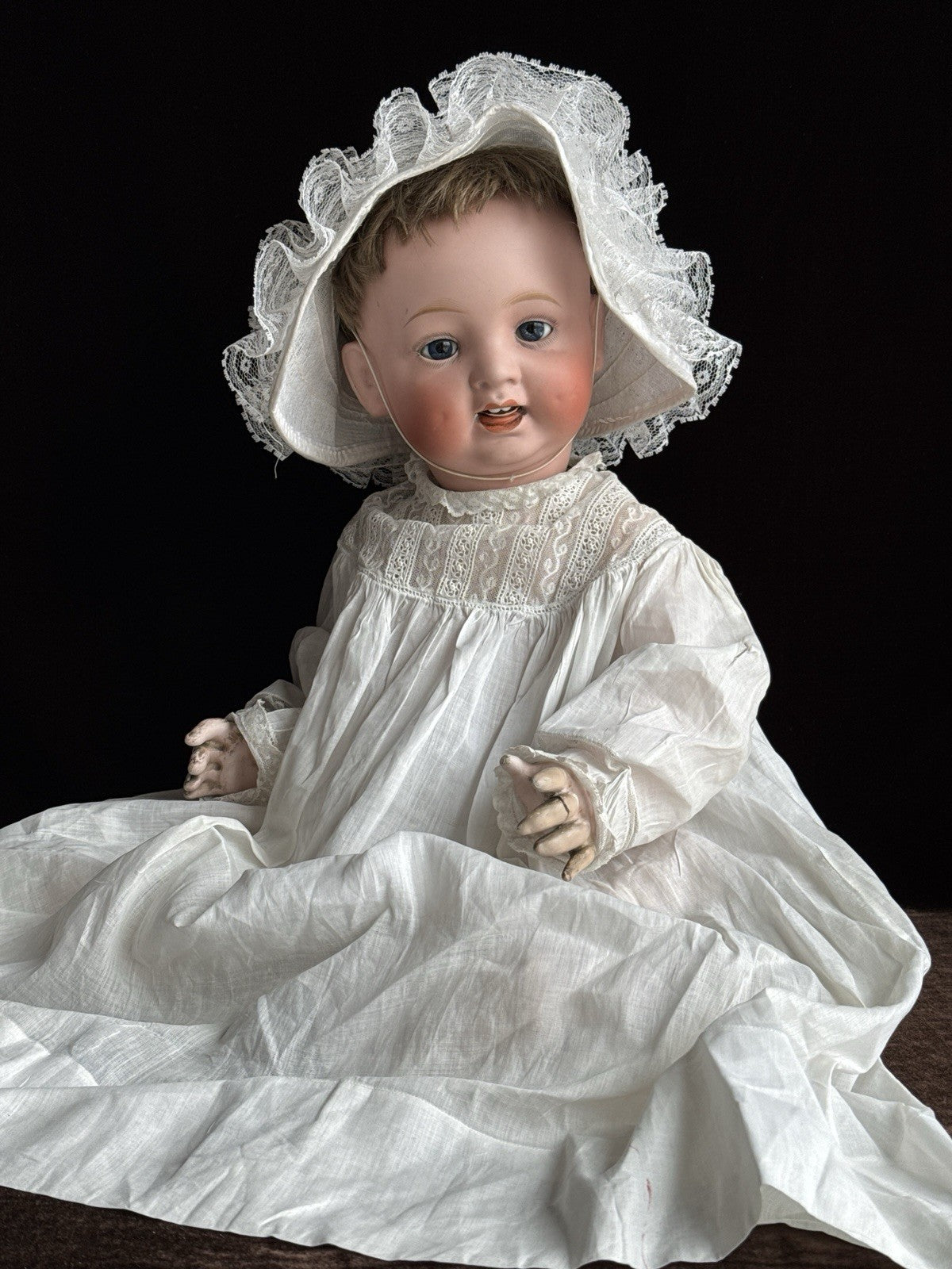 Antique Japanese 21” Morimura Brothers Bisque Head Baby Doll