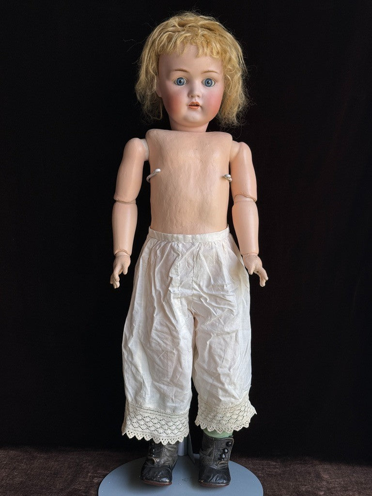 Large Antique German 27” Kestner 214 Bisque Head Doll