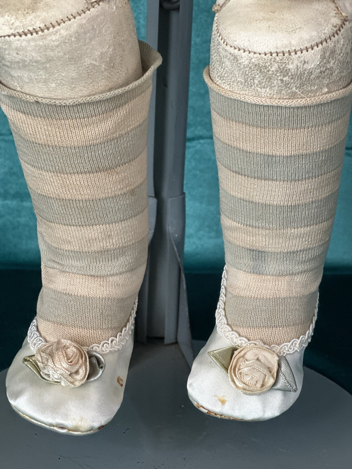 Antique German Kestner Alphabet Series C Bisque Shoulder Head 25” Doll