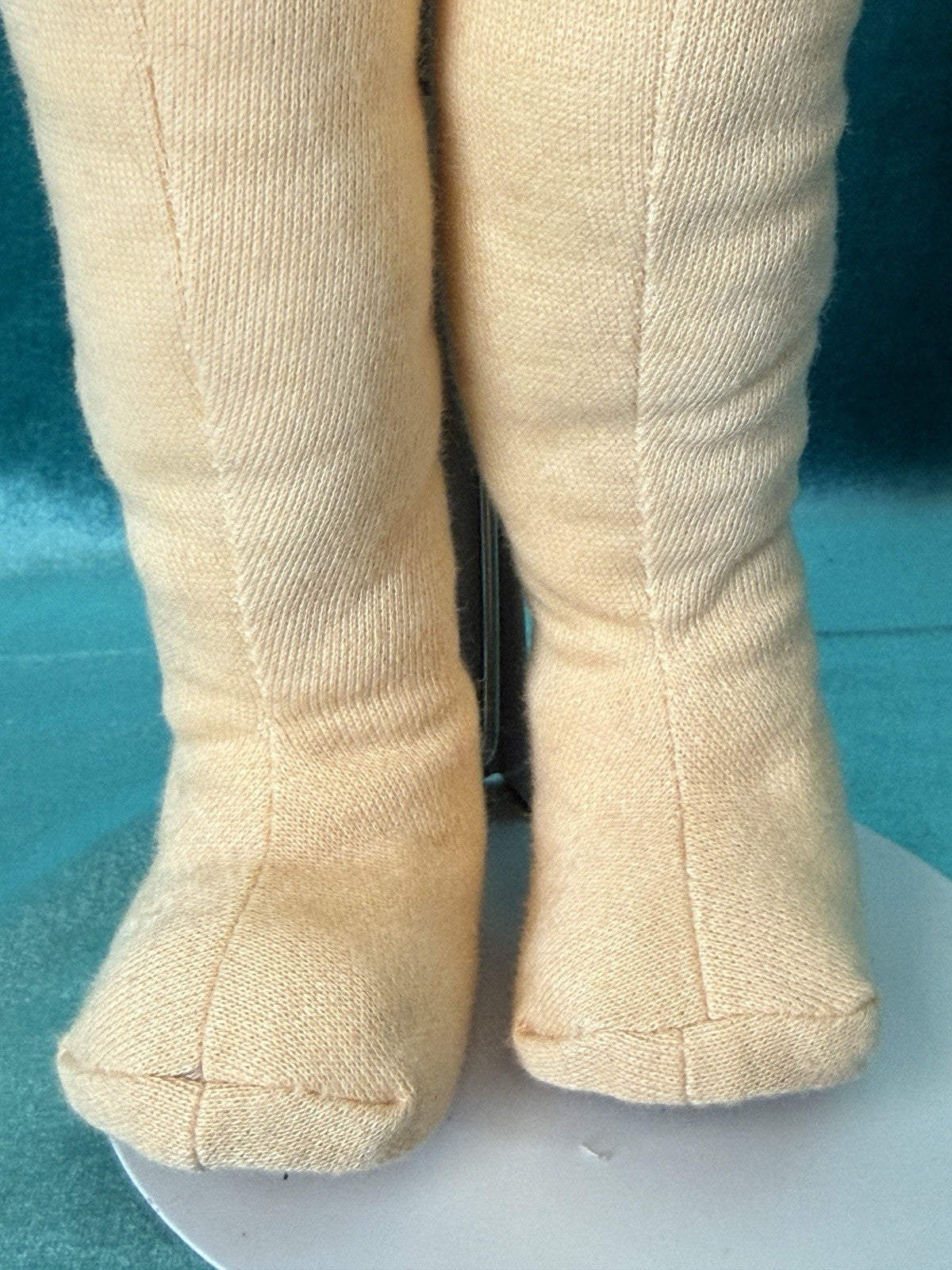 Vintage Artist Stockinette Face Painted 18” Girl Doll