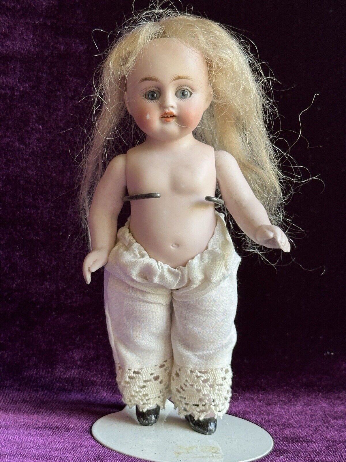 Antique German 6.5” Kestner 130 All Bisque Mignonette Doll