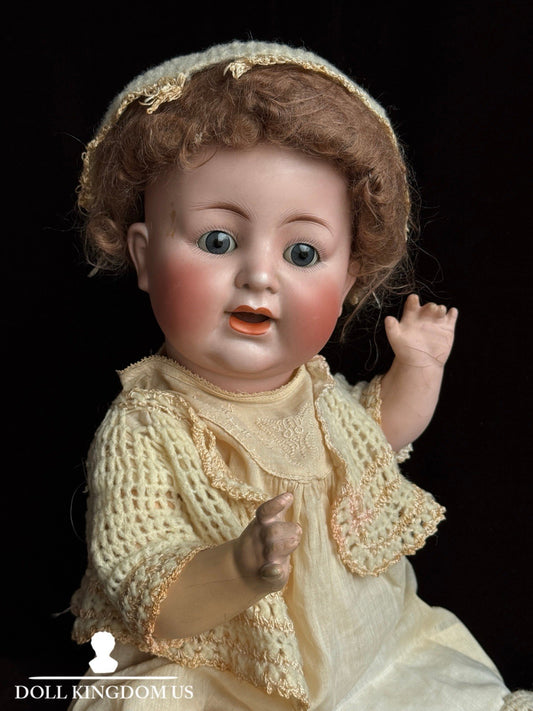 Antique German 21” ABG Alt Beck & Gottschalk 1361 Bisque Head Baby Doll