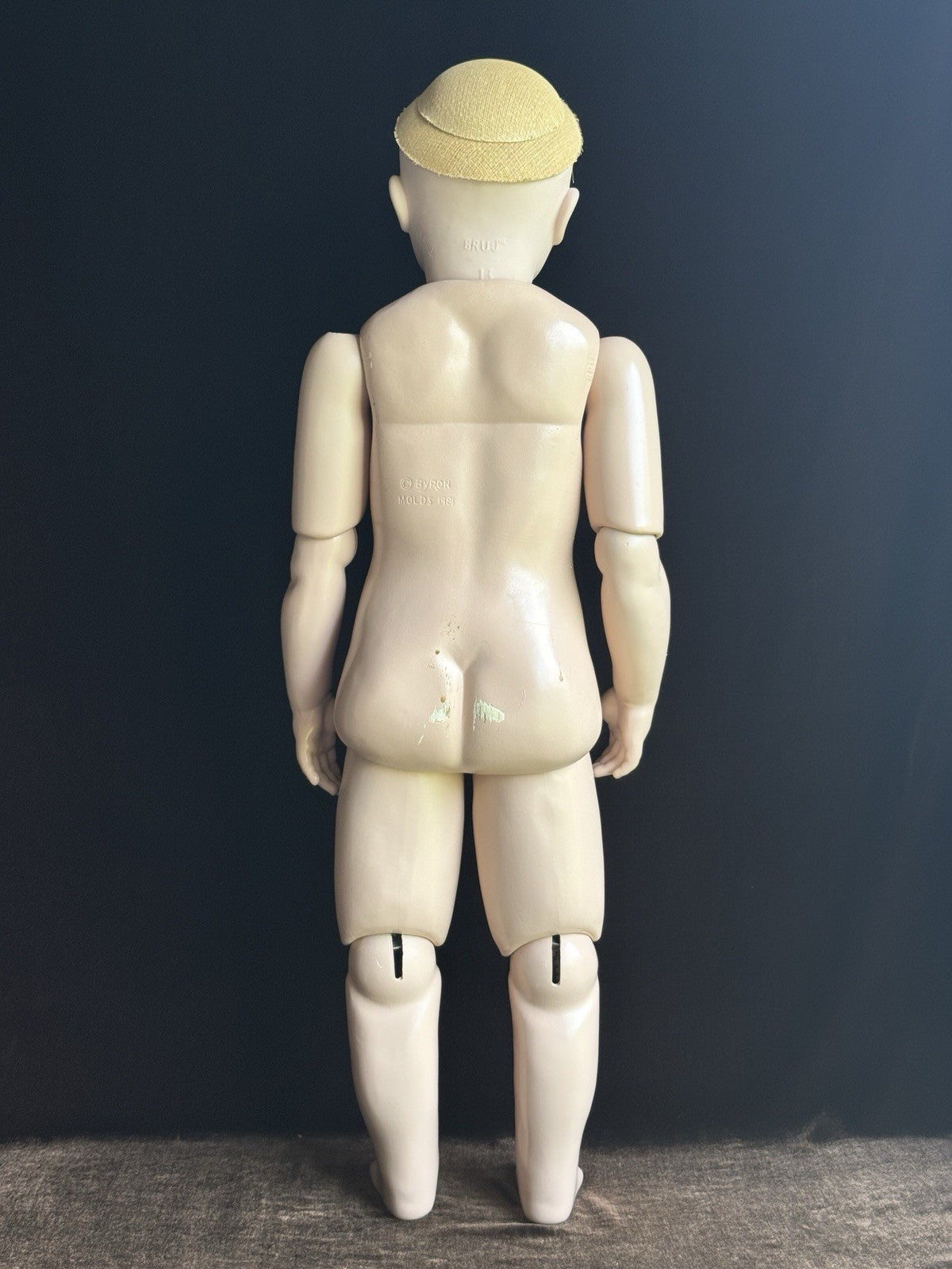 Large Porcelain Composition 29” Reproduction of Antique French Bru Jne Doll