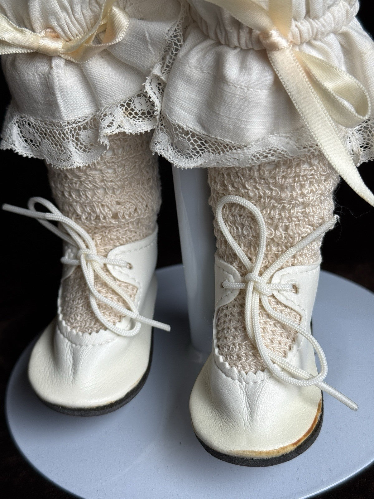 Porcelain 18” Reproduction of Antique French Bru Circle Dot Doll by Mimi