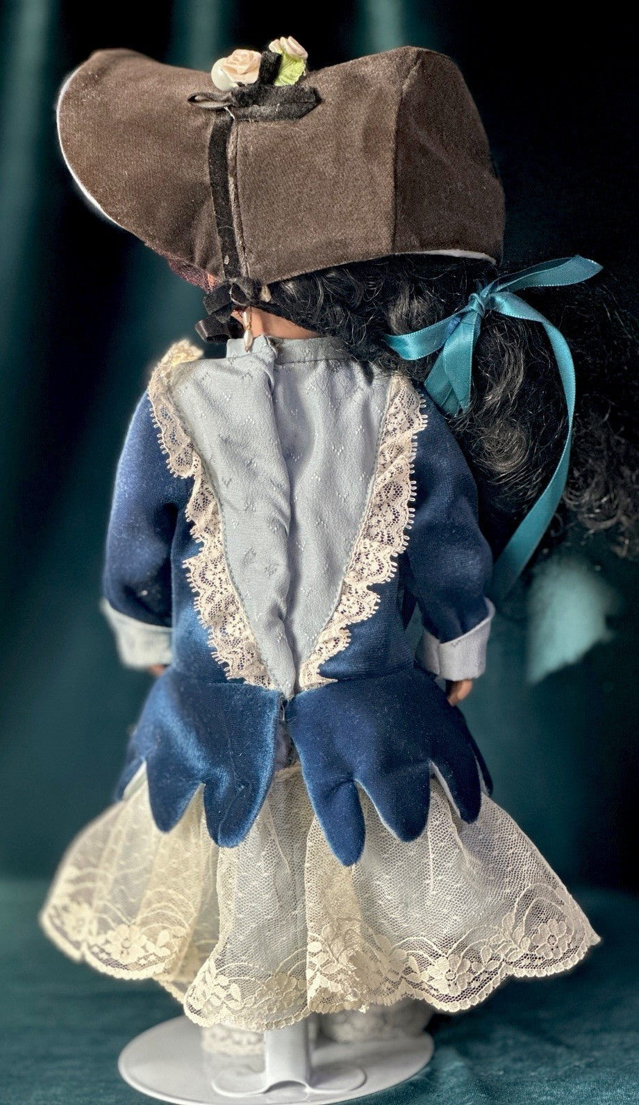 Vintage All Porcelain Reproduction of Antique French Bru Jne 13” Doll