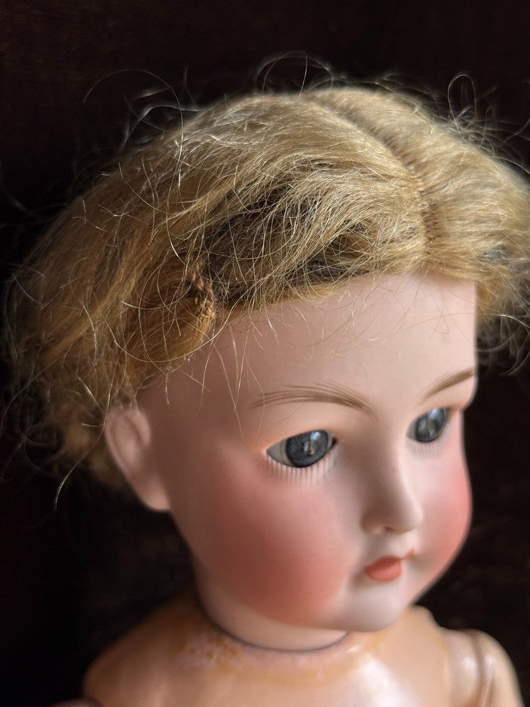 Antique German 18” Gebrüder Ohlhaver Revalo 10727 Bisque Head Doll