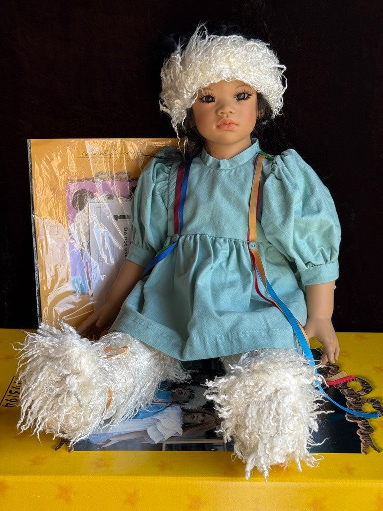 Collectible Vinyl Annette Himstedt 25” Doll “Kima” 1994 New in Box