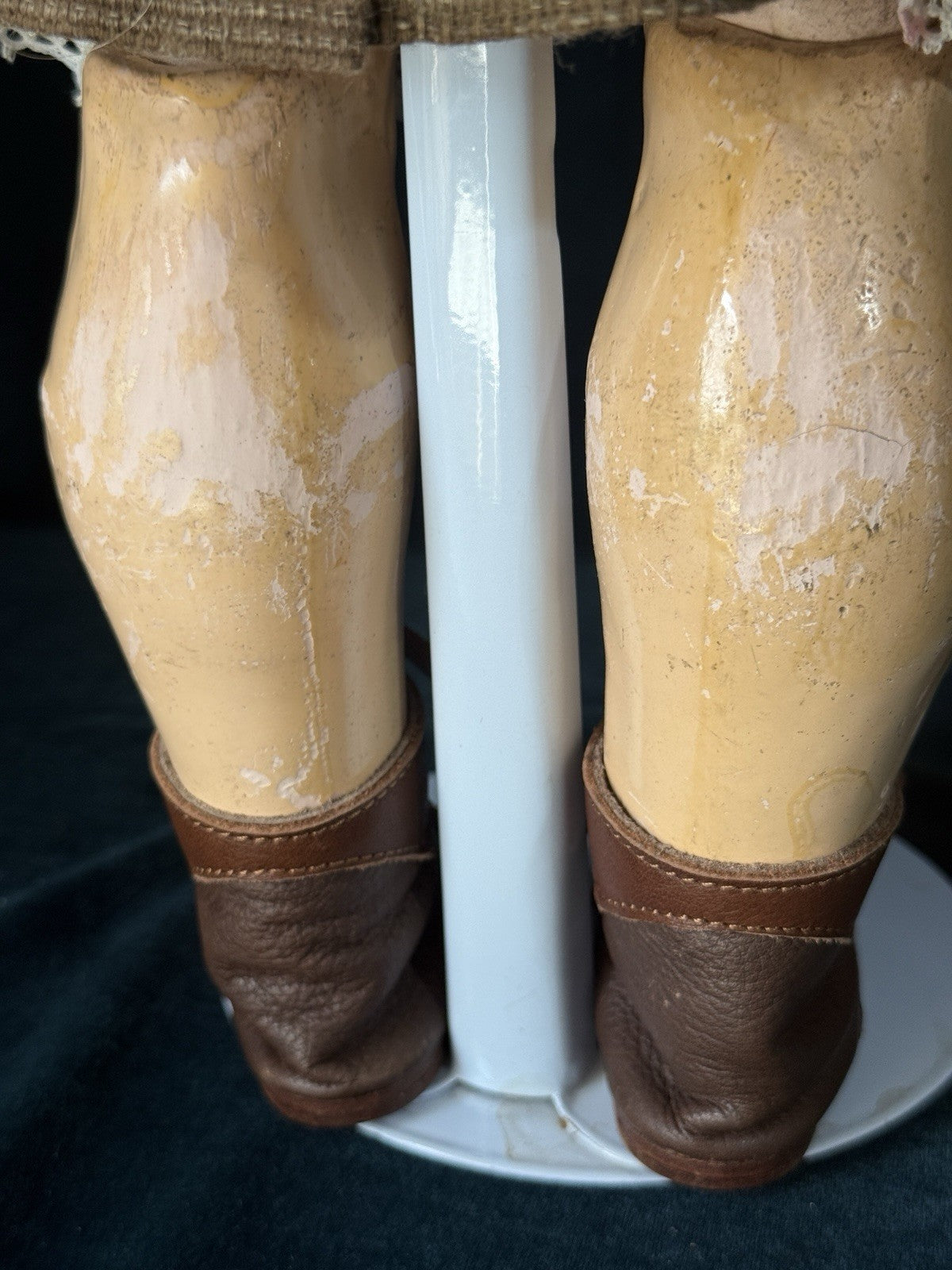 Antique German Queen Louise Doll Bisque Head Composition Body 24” Doll