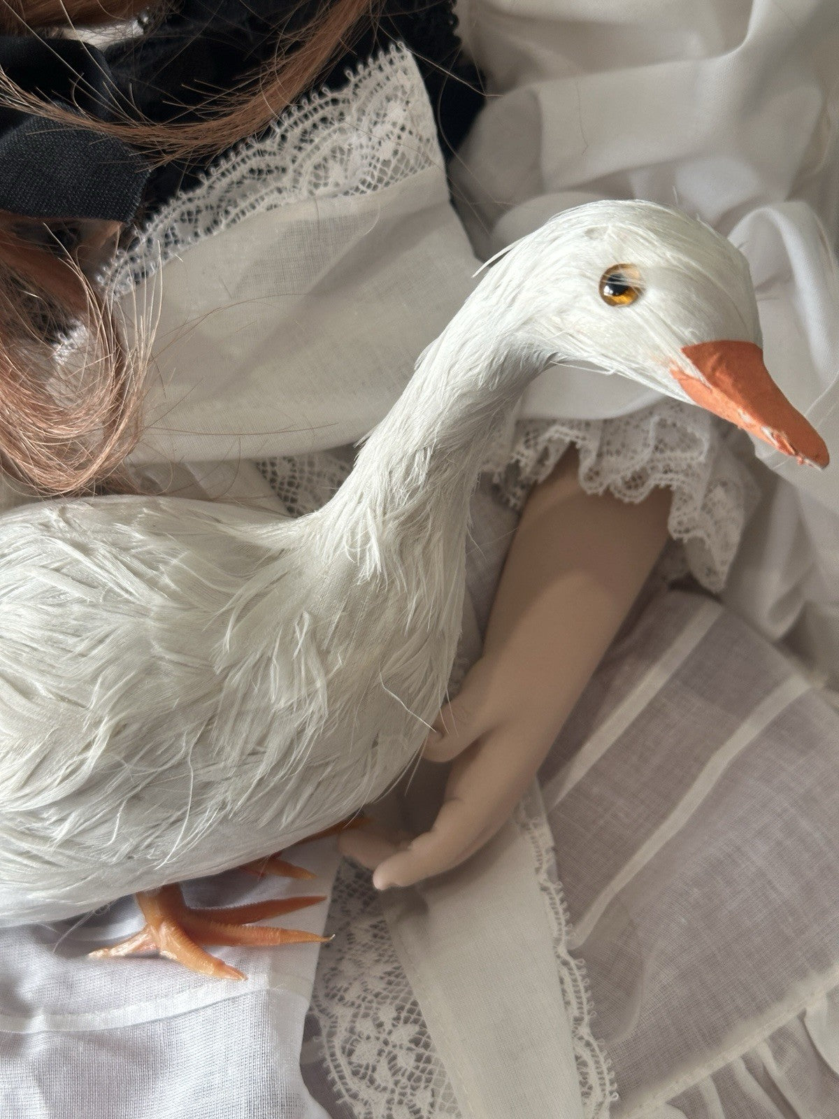 Collectible Artist 23” Porcelain Doll “Ganseliesel” by Ute Kase Lepp LE 50 COA