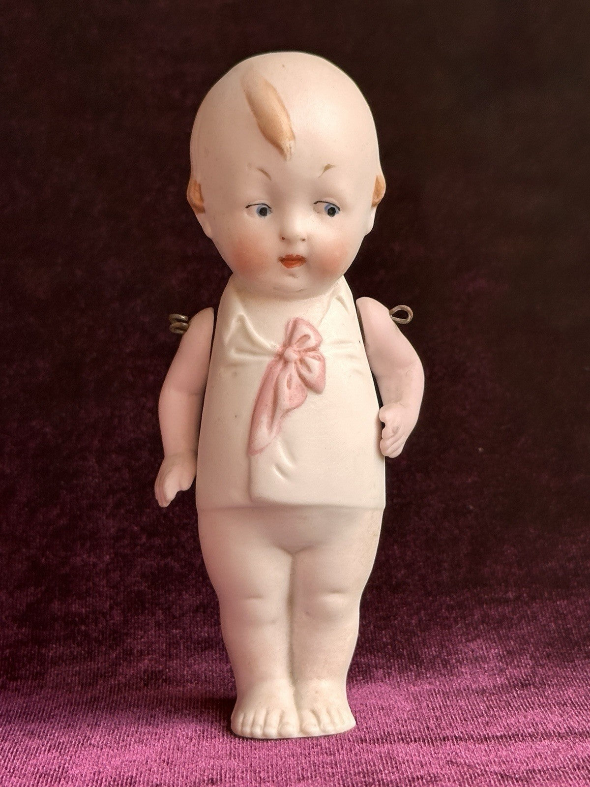 Rare Antique German 5” Baby Bud Style All Bisque Googly Girl Doll