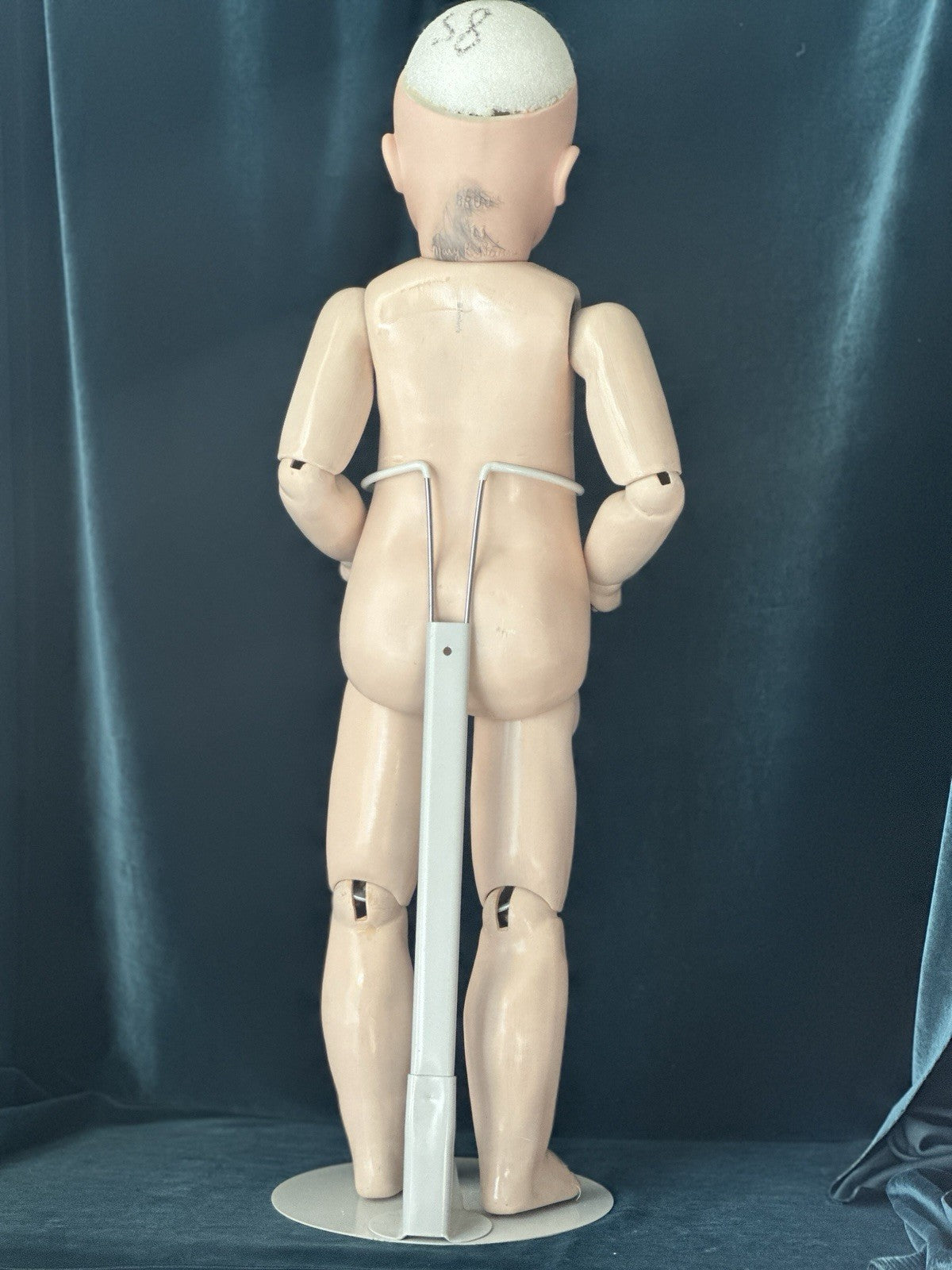 Vintage Artist Reproduction of Antique French Bru Jne 27” Doll Porcelain Head