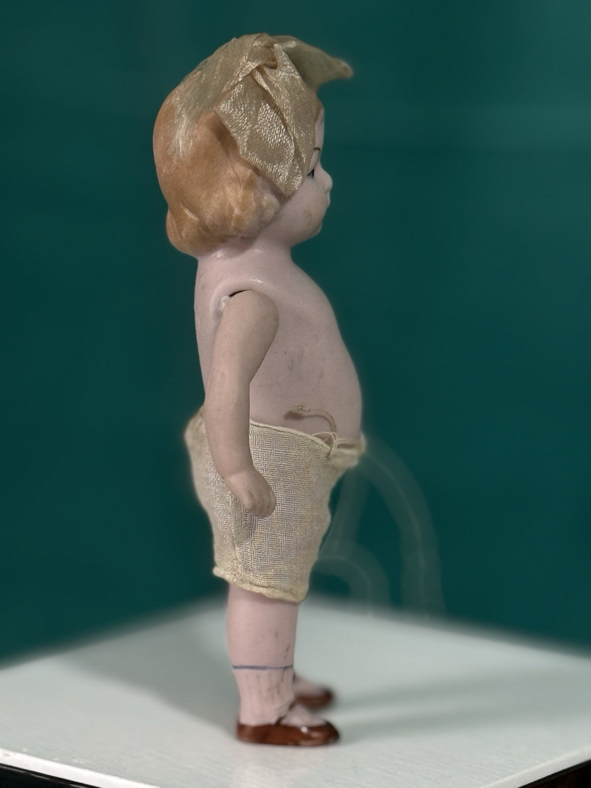 Lot Of 2 Antique German 4.5” All Bisque Limbach Mignonette Dolls