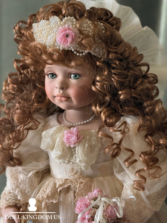 Porcelain 25” Doll “Chapel Of Love” by Pamela Erff LE 750 Tag