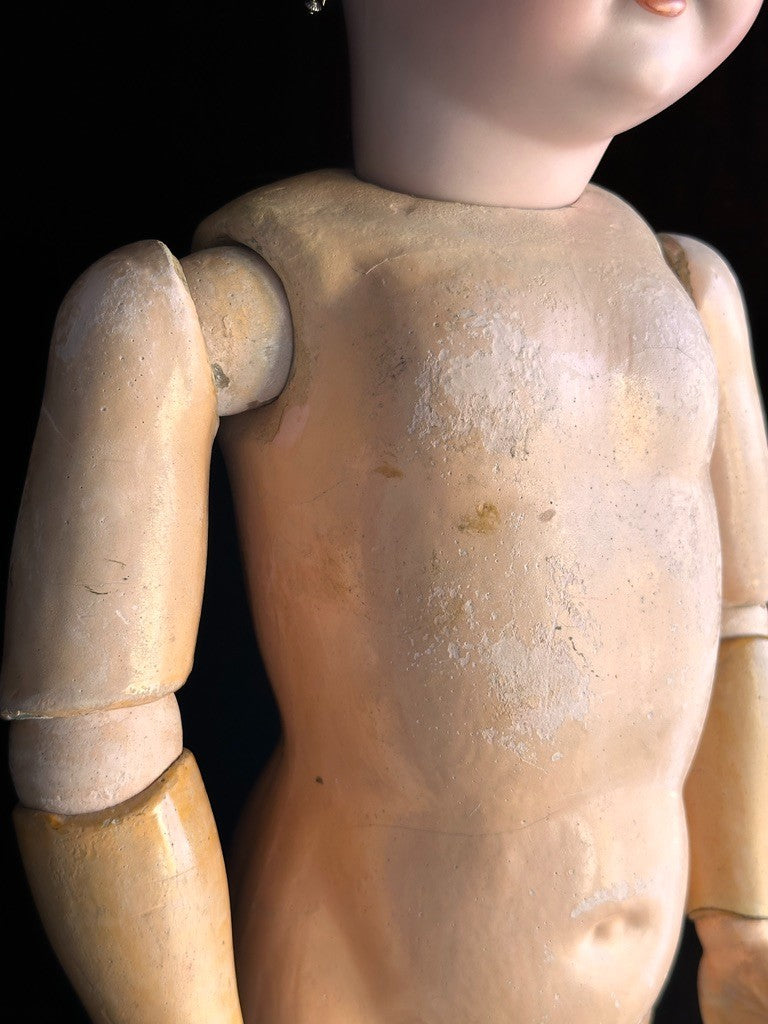 Antique German 30” Simon Halbig Heinrich  Handwerck Bisque Head Doll
