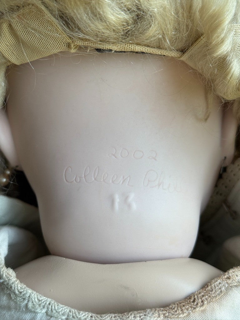 Colleen Phillips Porcelain Compo 26” Repro of Antique French Bru Jne Doll