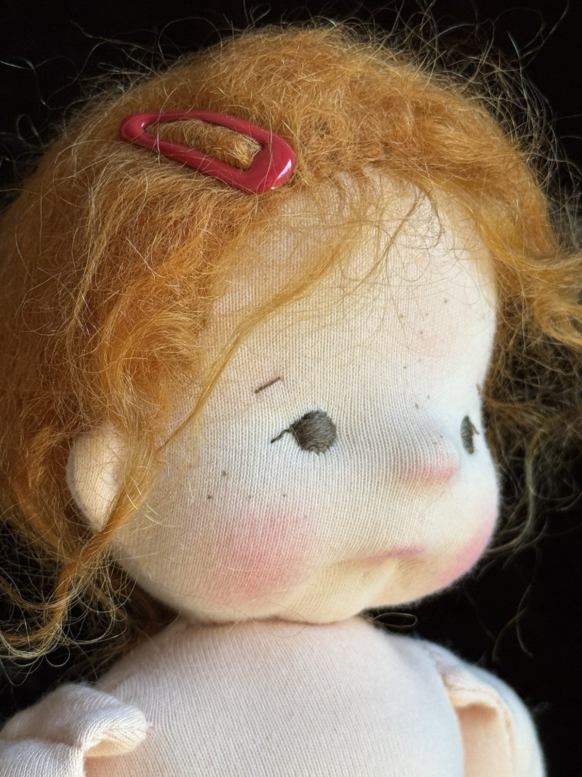 OOAK 12” Waldorf Style Cloth Doll Estee by Russian Artist Zhanna Sinichkina
