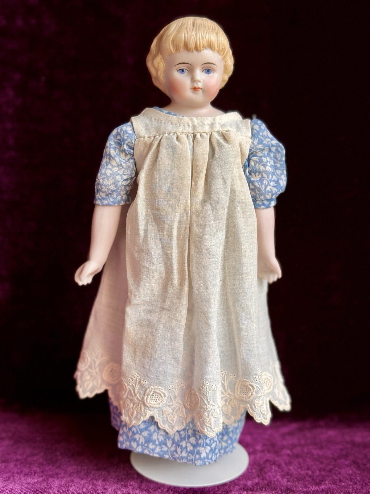 Antique German 10.75” Alt, Beck & Gottschalck Highland Mary Bisque Parian Doll