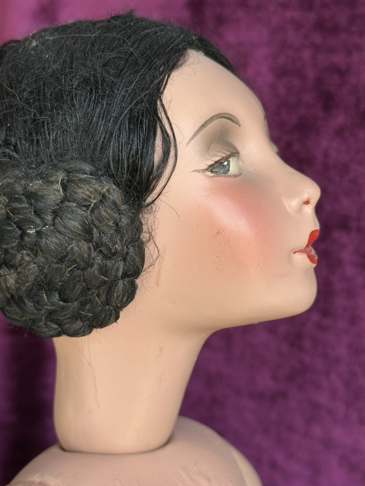 Antique American Cubeb Smoker Mutual Novelty Boudoir Composition Flapper Doll