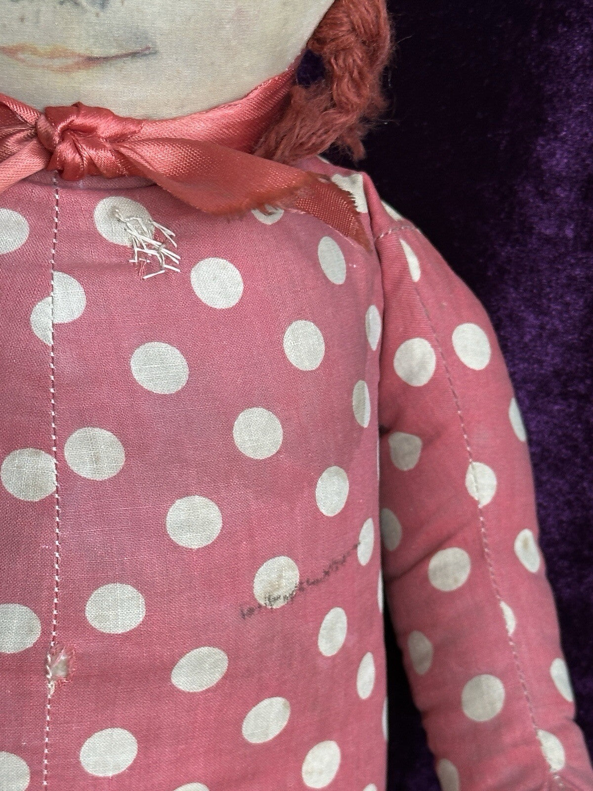 Rare Large 22” Georgene Averill Maud Tousey Fangel Cloth Doll
