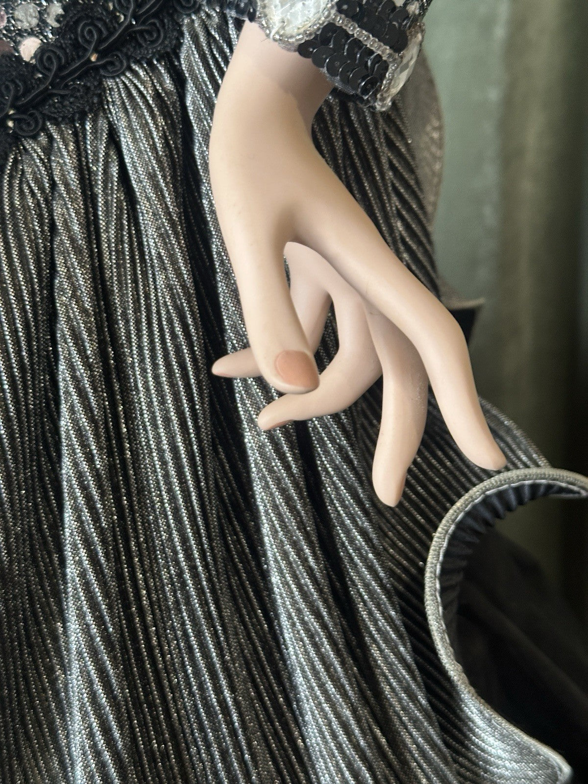 Collectible Large 42” Porcelain Doll “Platinum” by Rustie LE 700 COA/Stand