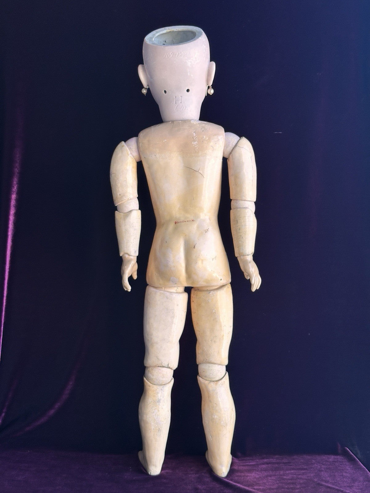 Antique German 30” Heinrich  Handwerck 109 Bisque Head Doll