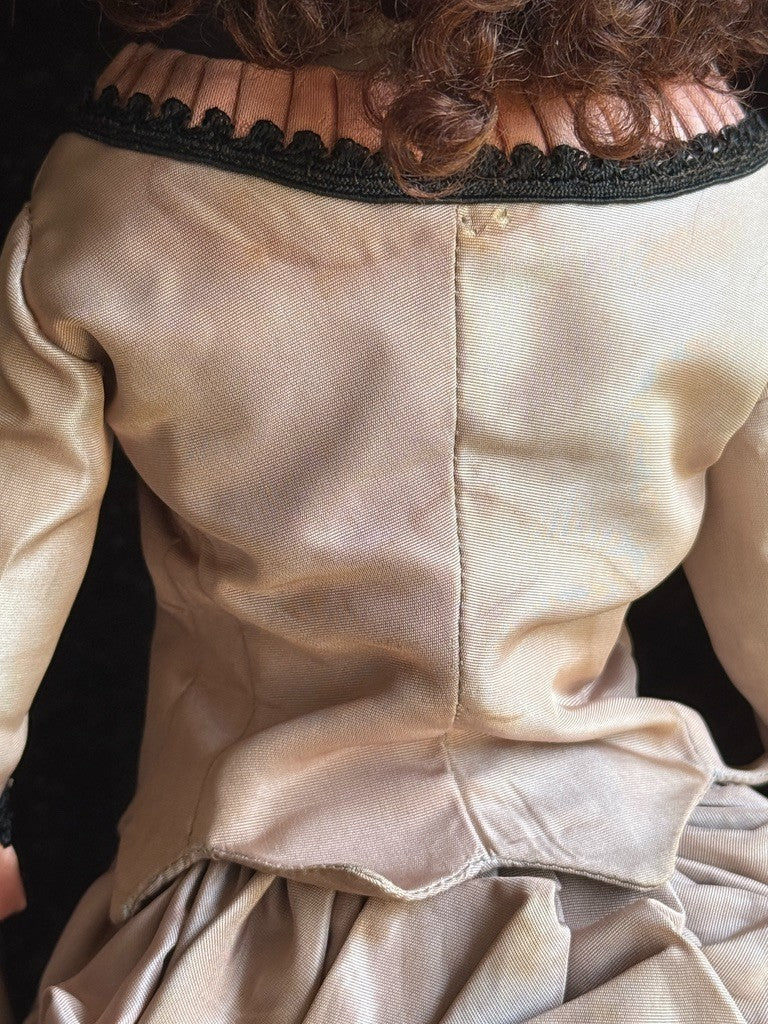 Vintage 18” Reproduction of Antique French Rohmer Glazed Porcelain Fashion Doll