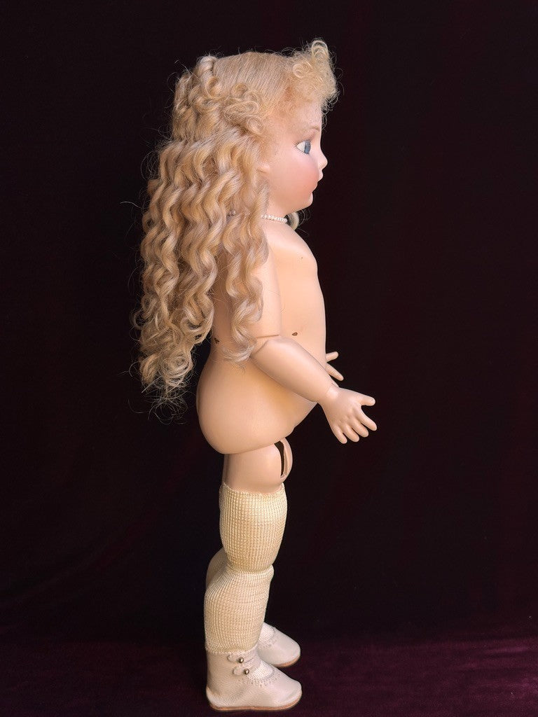 Vintage Lynda Marx Porcelain 15” Reproduction of Antique French Bru Jne Doll