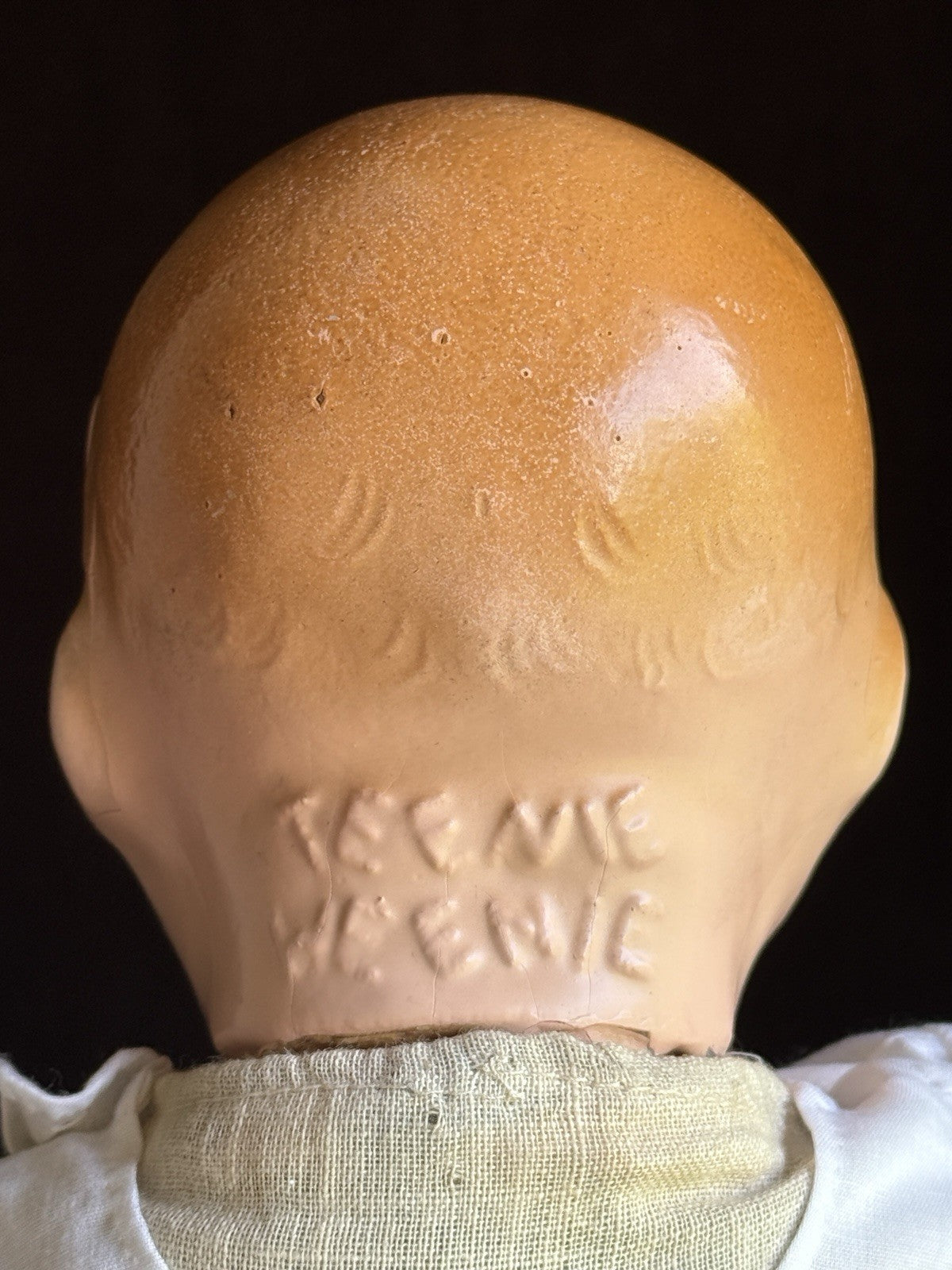 2 Rare Antique American Character Teenie Weenie Composition Cloth Baby Dolls